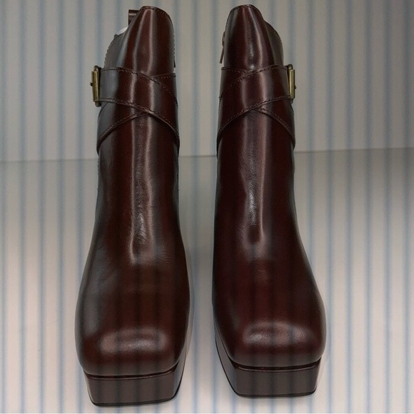 Jeffrey Campbell Amuse Platform Bootie Zip Bronze Brown 9 - Picture 7 of 17